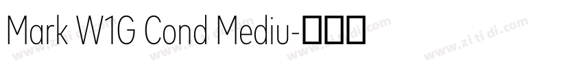 Mark W1G Cond Mediu字体转换 Mark W1G Cond Mediu字体转换